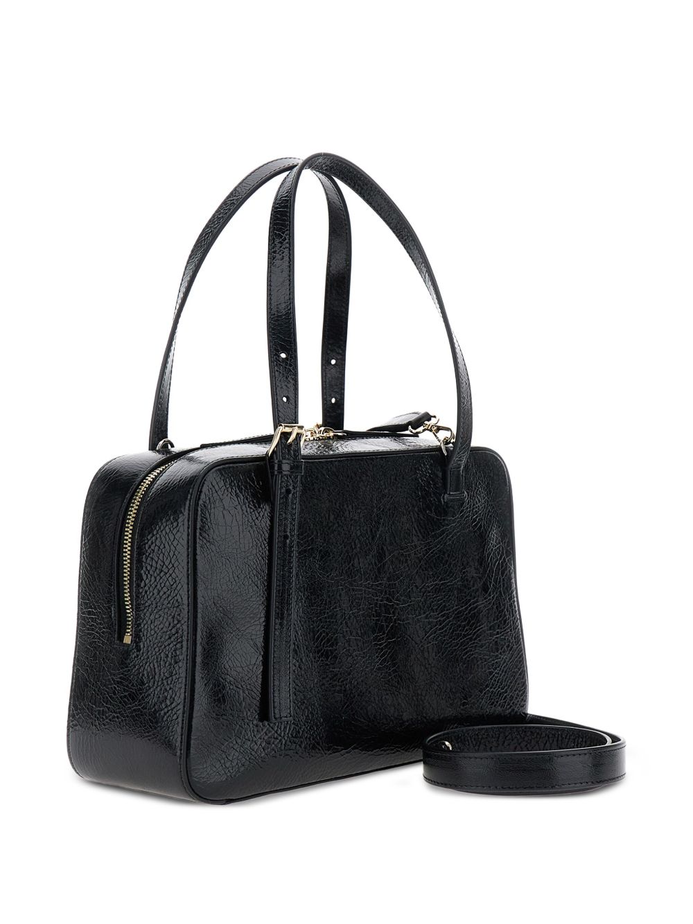 A.P.C. Mini Grained Leather Box Handbag - 28 x 18 x 10 cm