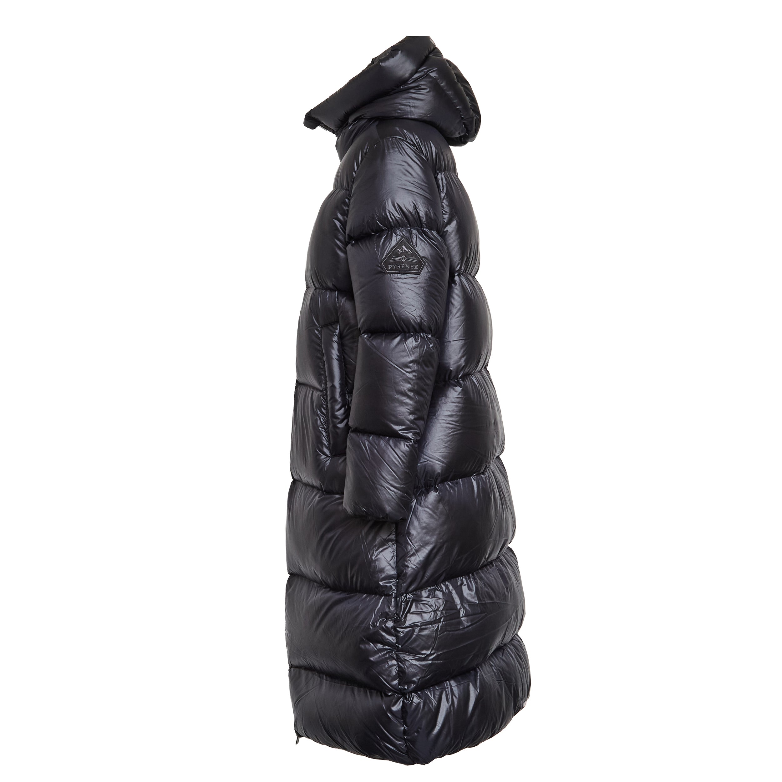 PYRENEX Long Puffer Jacket with Fixed Hood for Women