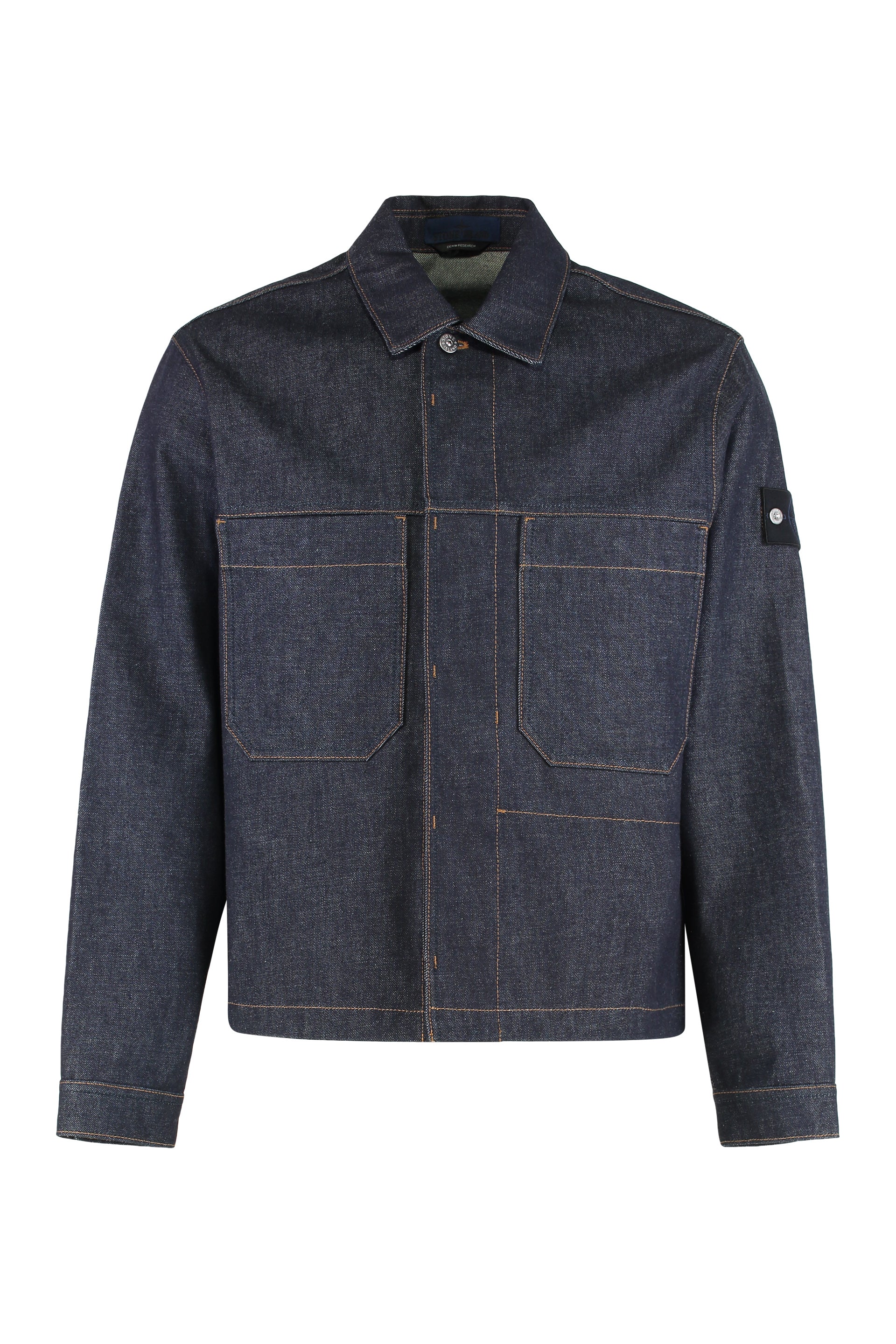 STONE ISLAND Denim Research Overshirt - Modern Fit