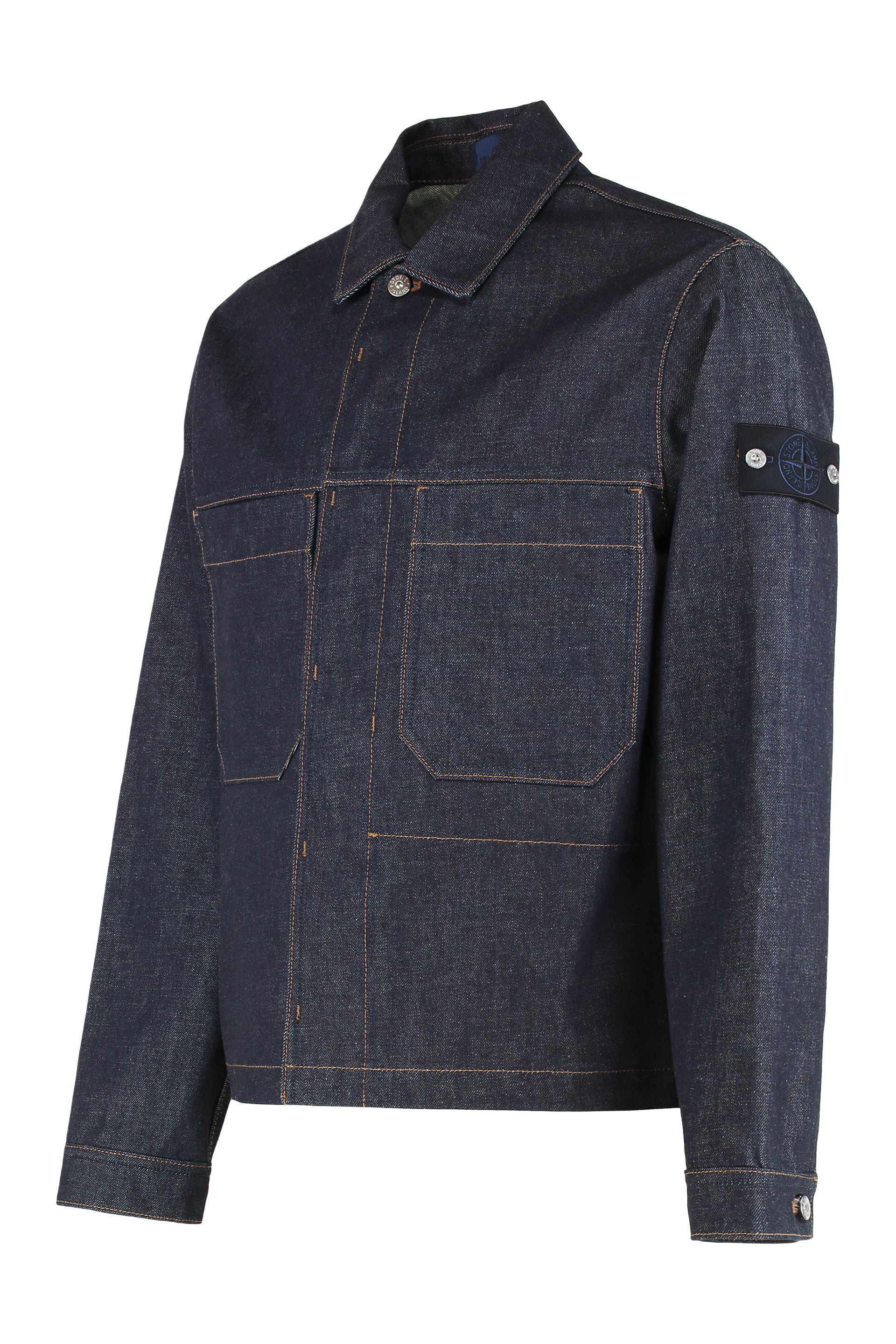 STONE ISLAND Denim Research Overshirt - Modern Fit