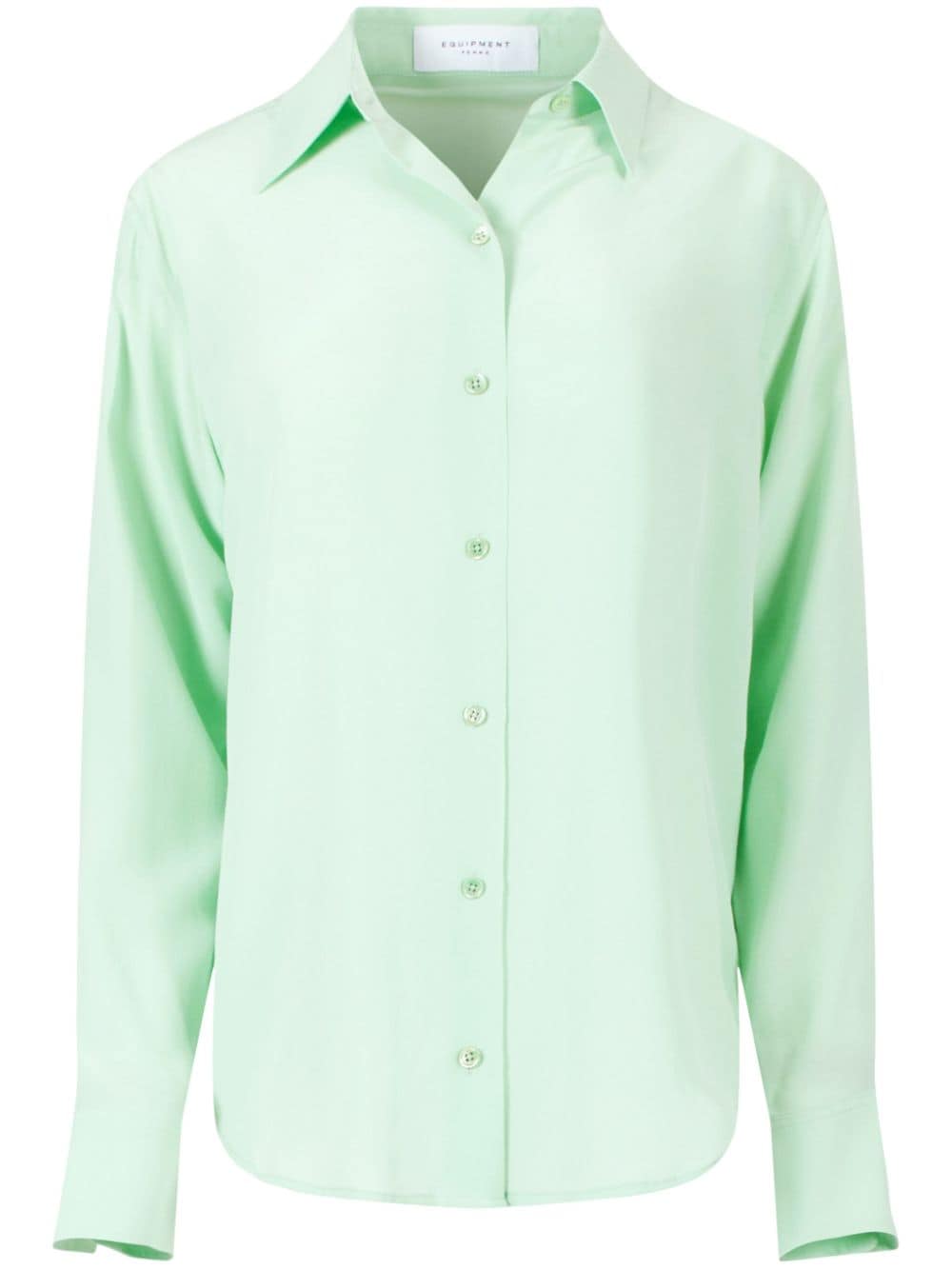 EQUIPMENT Classic Silk Shirt with Front Button Fastening