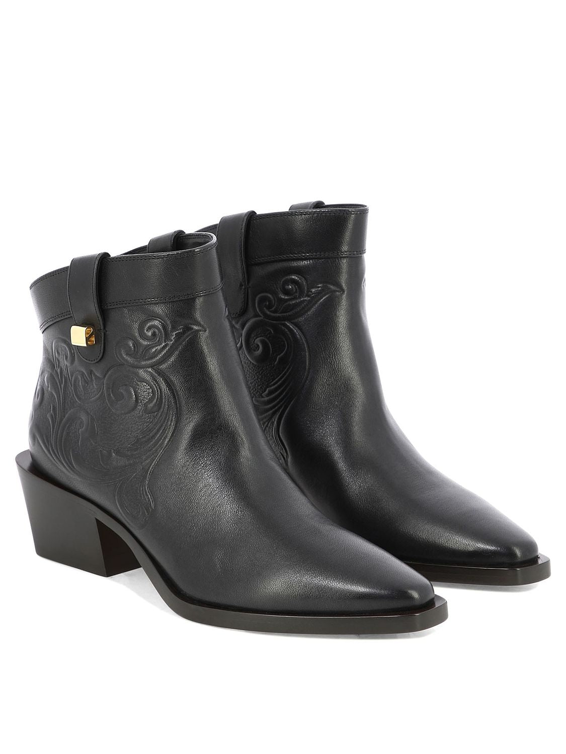 MAISON SKORPIOS Alexandra Cordoba Ankle Boots - 6 cm Heel Height