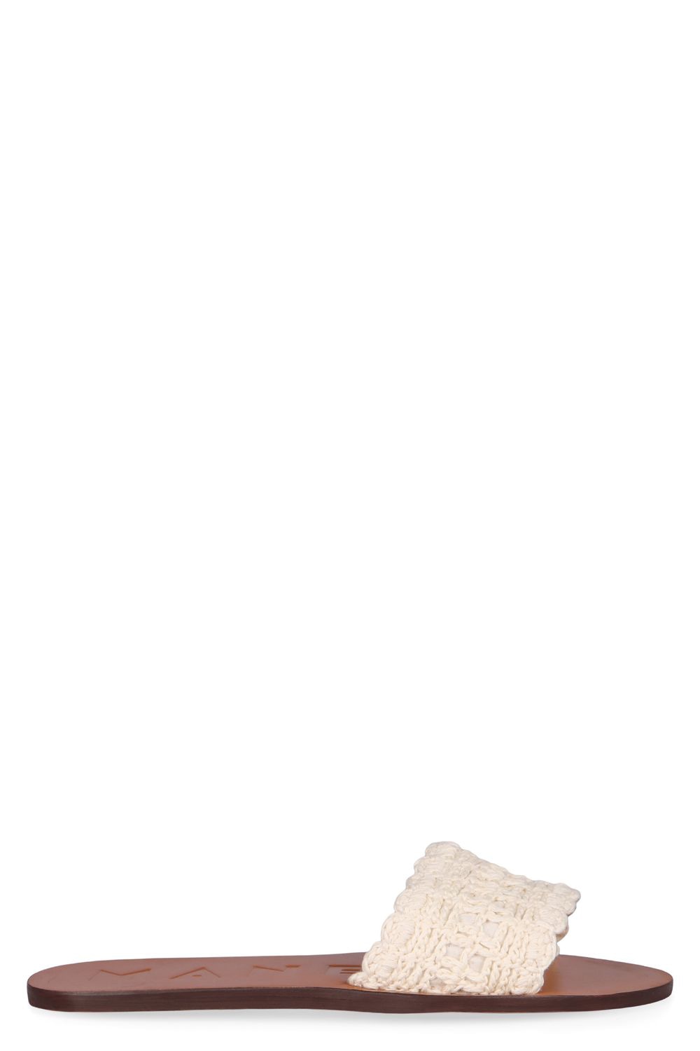 MANEBI Crochet Knit Flat Sandals