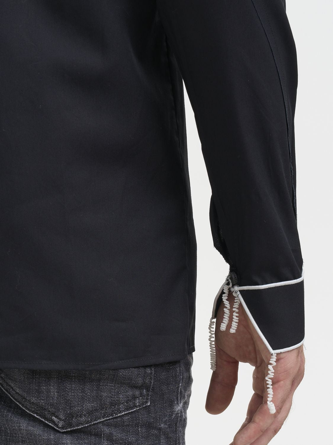 NOSTRASANTISSIMA Cotton Shirt with Piping - Size 48