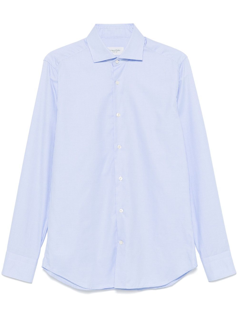 TINTORIA MATTEI Men's Matte Multi-Color Cotton Shirt