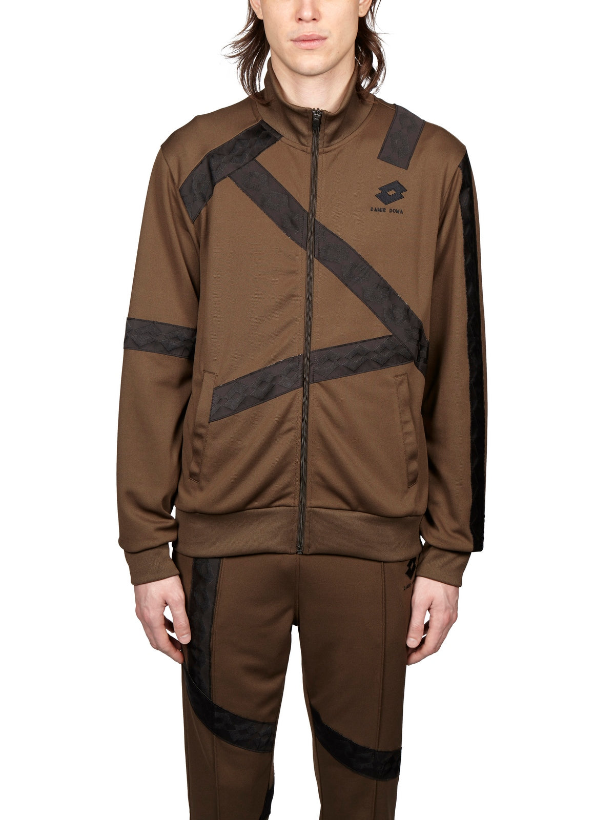 DAMIR DOMA Men's Printed Track Zip Jacket - Size M