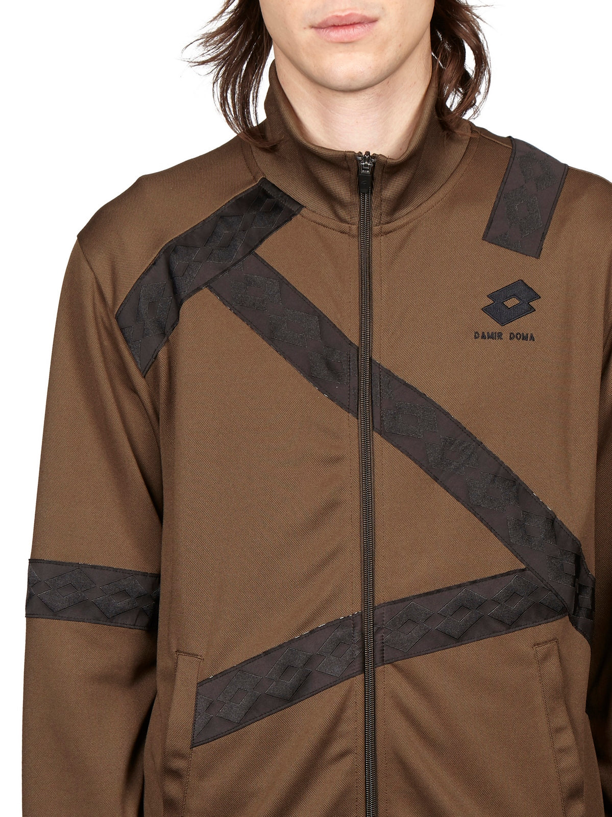 DAMIR DOMA Men's Printed Track Zip Jacket - Size M