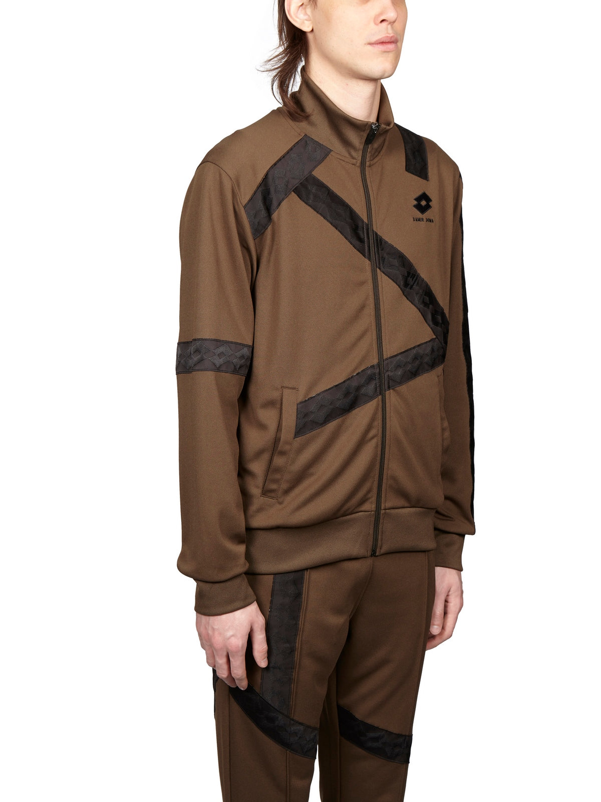 DAMIR DOMA Men's Printed Track Zip Jacket - Size M