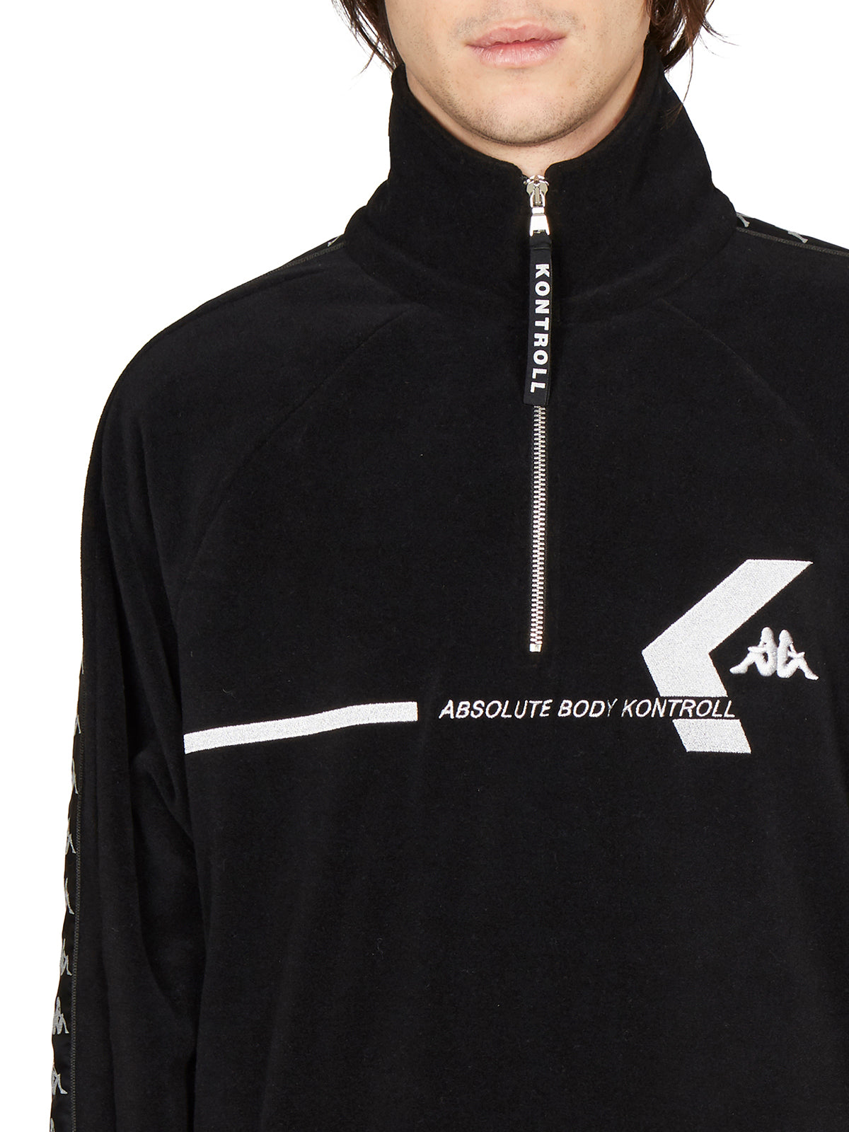 KAPPA KONTROLL Half Zip Sweatshirt with Logo for Men - Large