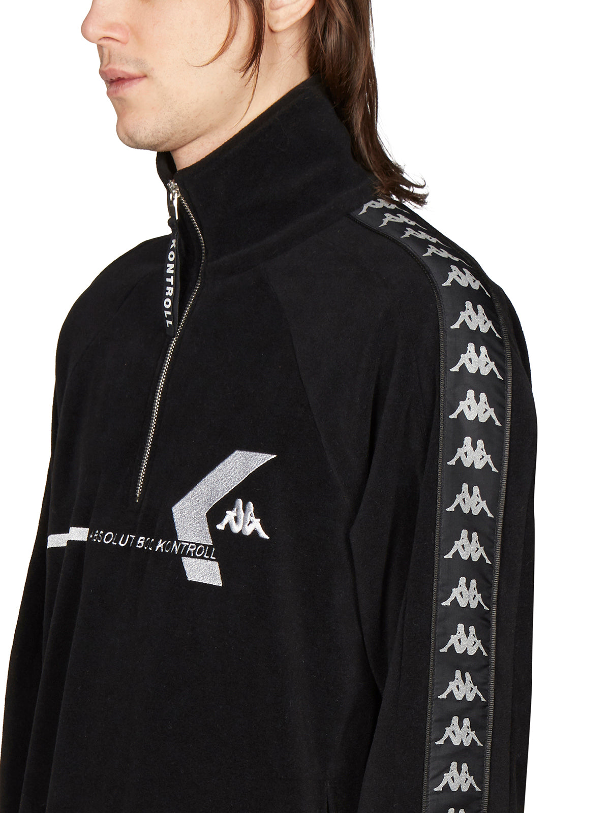 KAPPA KONTROLL Half Zip Sweatshirt with Logo for Men - Large