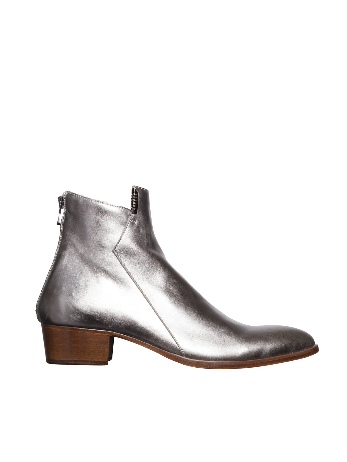 MATT MORO Men's Mini Ankle Boots with Back Zip