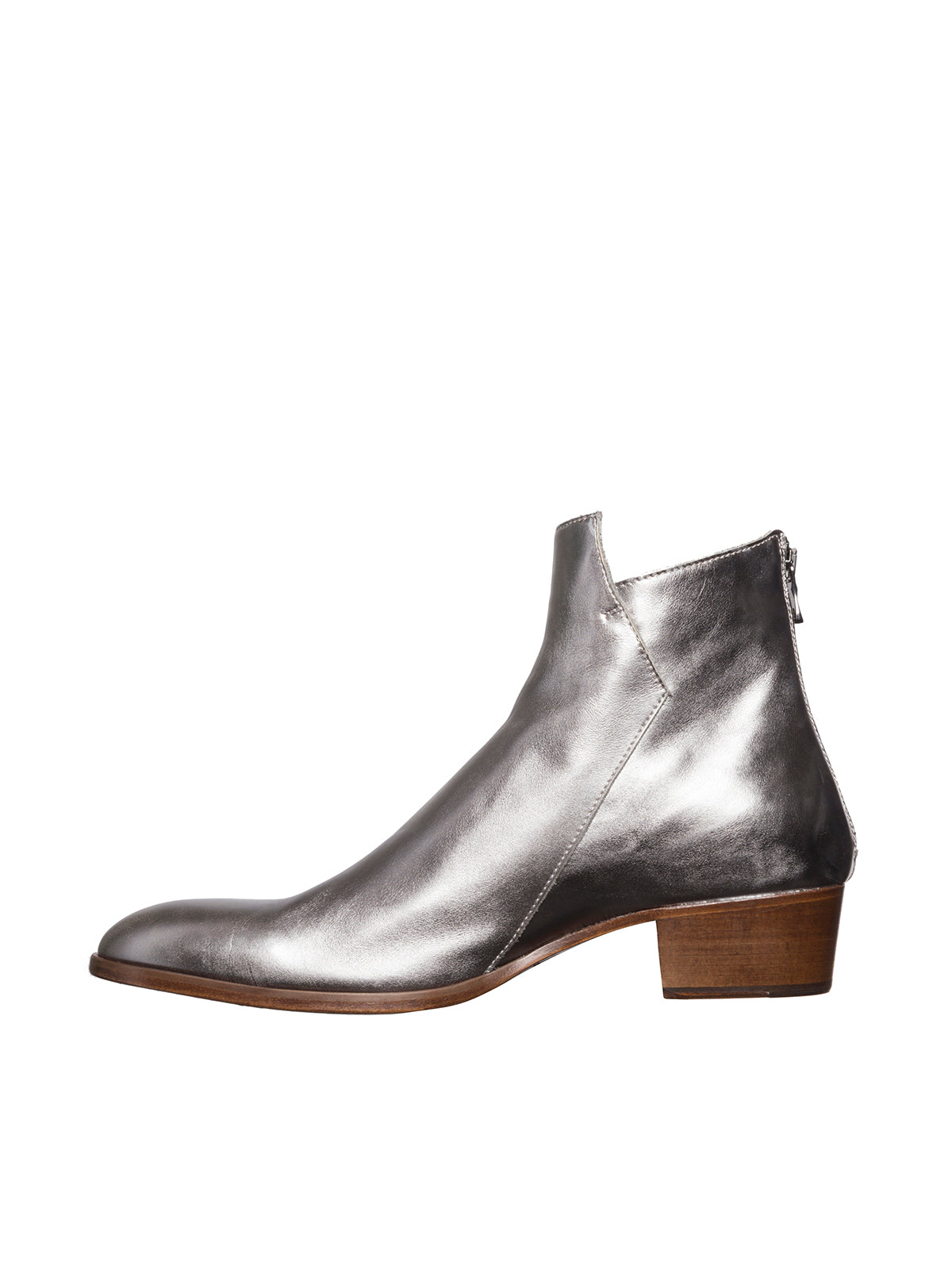 MATT MORO Men's Mini Ankle Boots with Back Zip