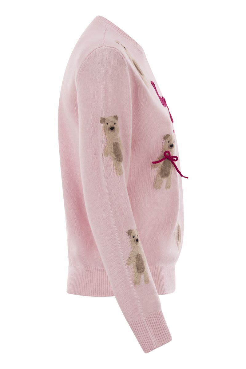 MC2 SAINT BARTH Sophisticated Wool-Blend Jumper with Embroidered Detail - Women's Regular Fit