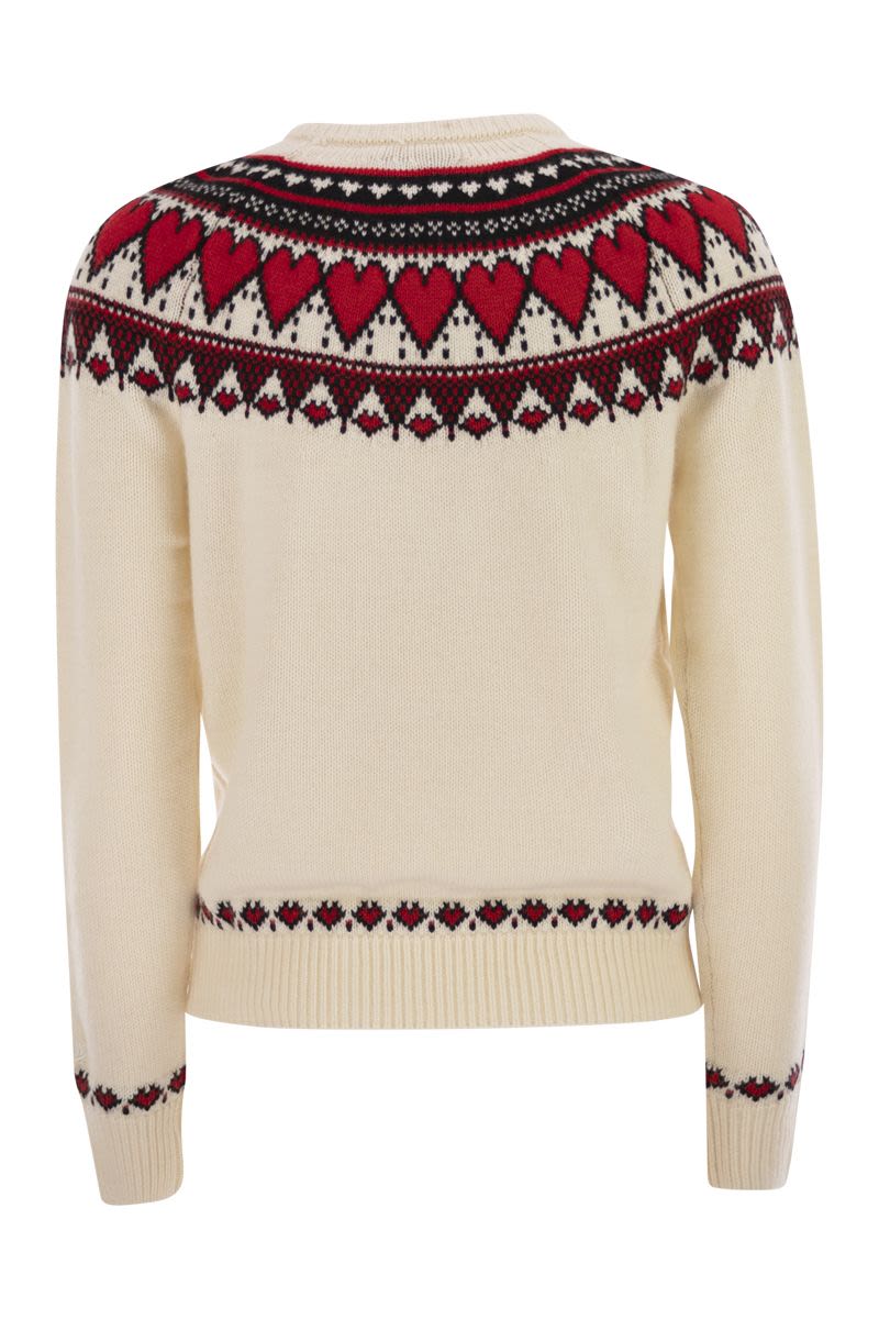 MC2 SAINT BARTH Nordic-Style Heart Pattern Jumper (Regular Fit)