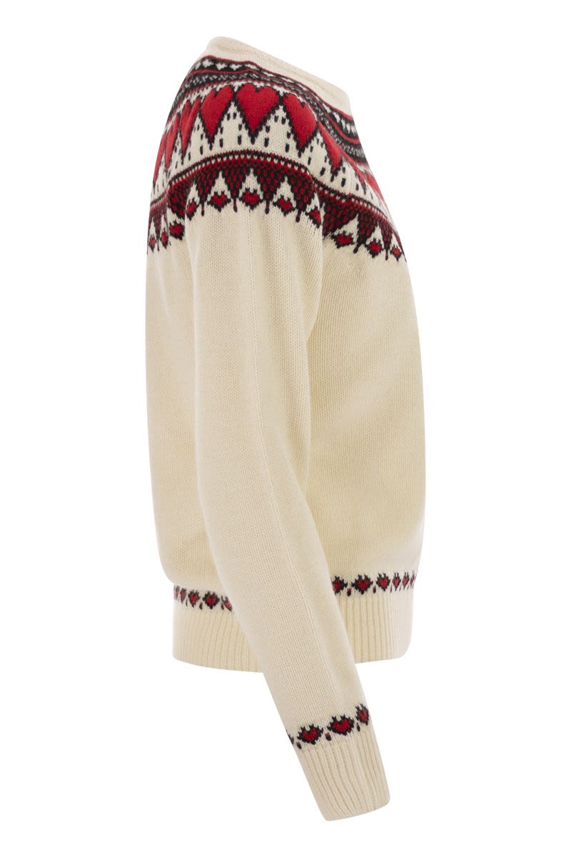 MC2 SAINT BARTH Nordic-Style Heart Pattern Jumper (Regular Fit)