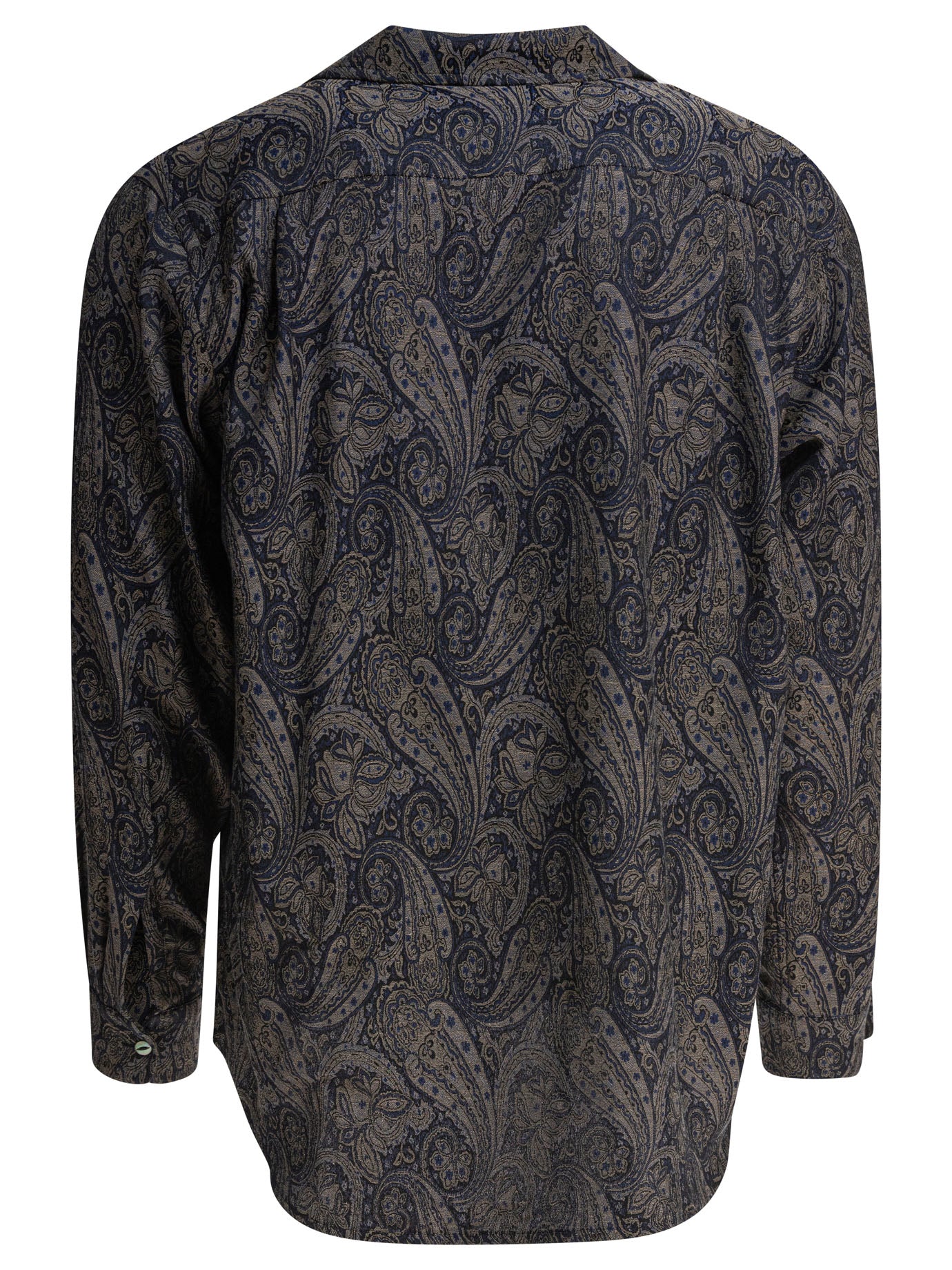 NEEDLES Relaxed Fit Camp Collar Long Sleeve Shirt