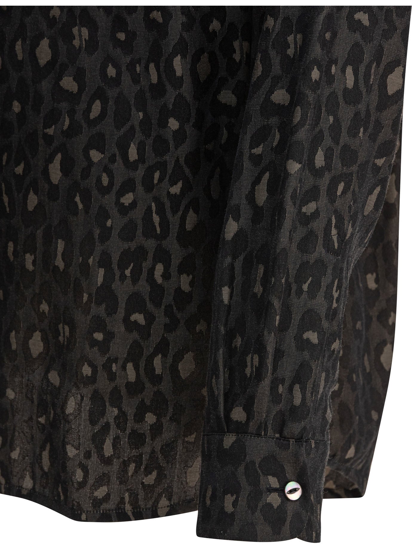 NEEDLES Men's Relaxed Fit Camp Collar Long Sleeve Shirt