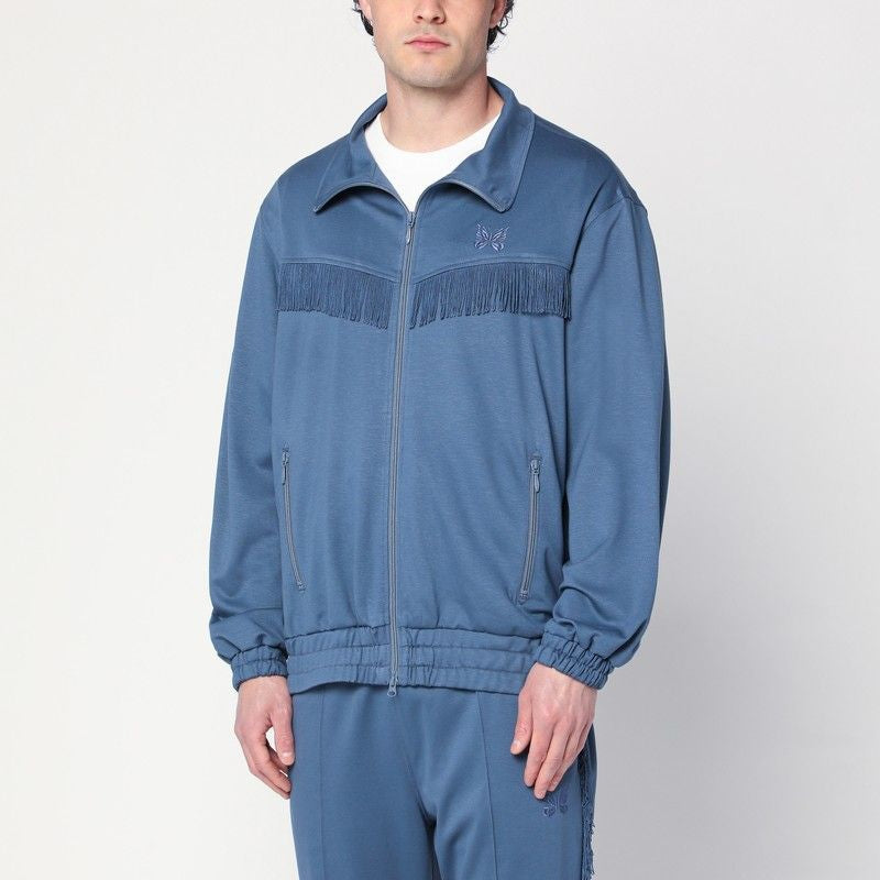 NEEDLES Fringe Detail Zip-Up Sweatshirt for Men