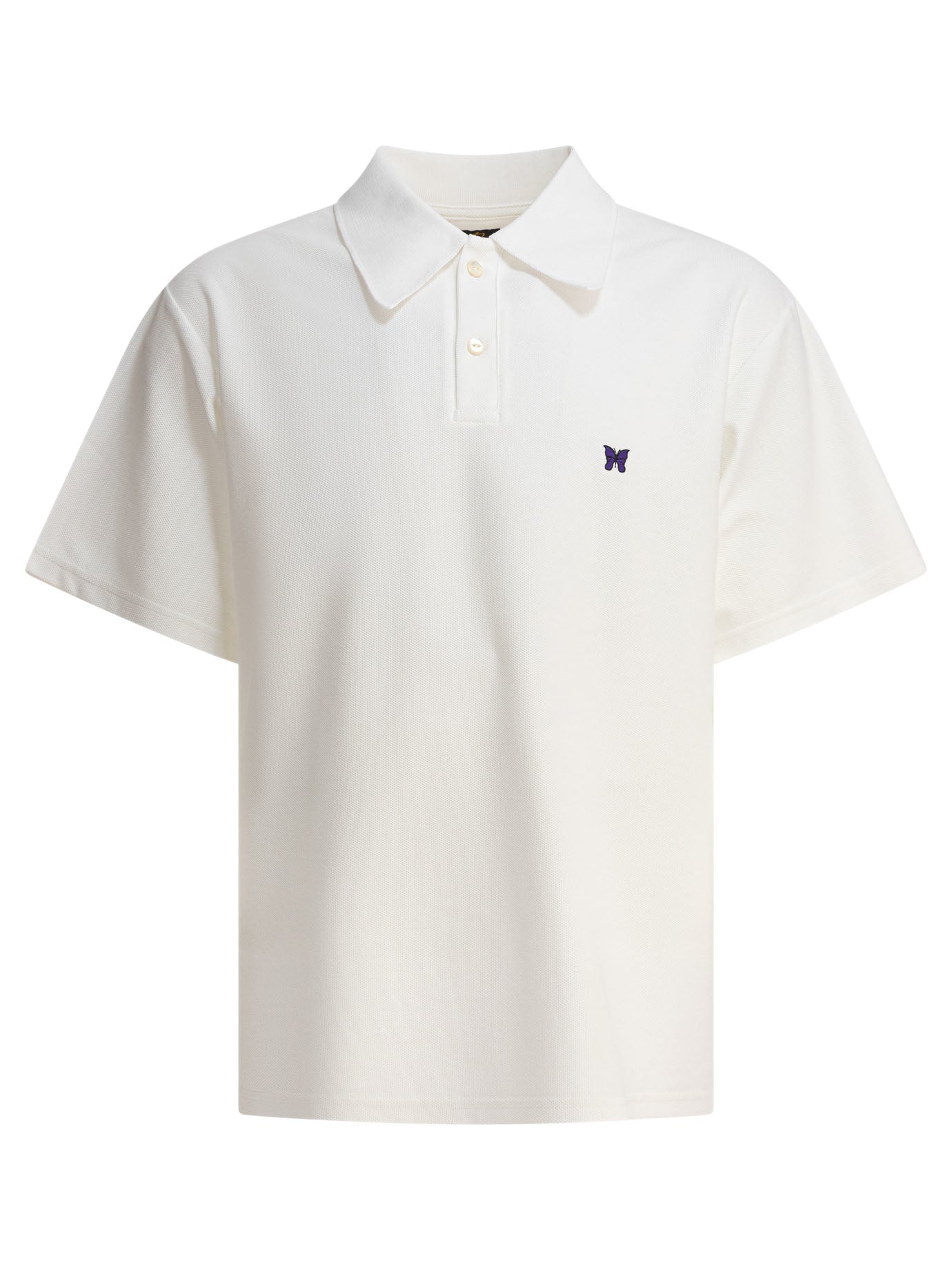 NEEDLES Men's Regular Fit Short Sleeve Polo Shirt