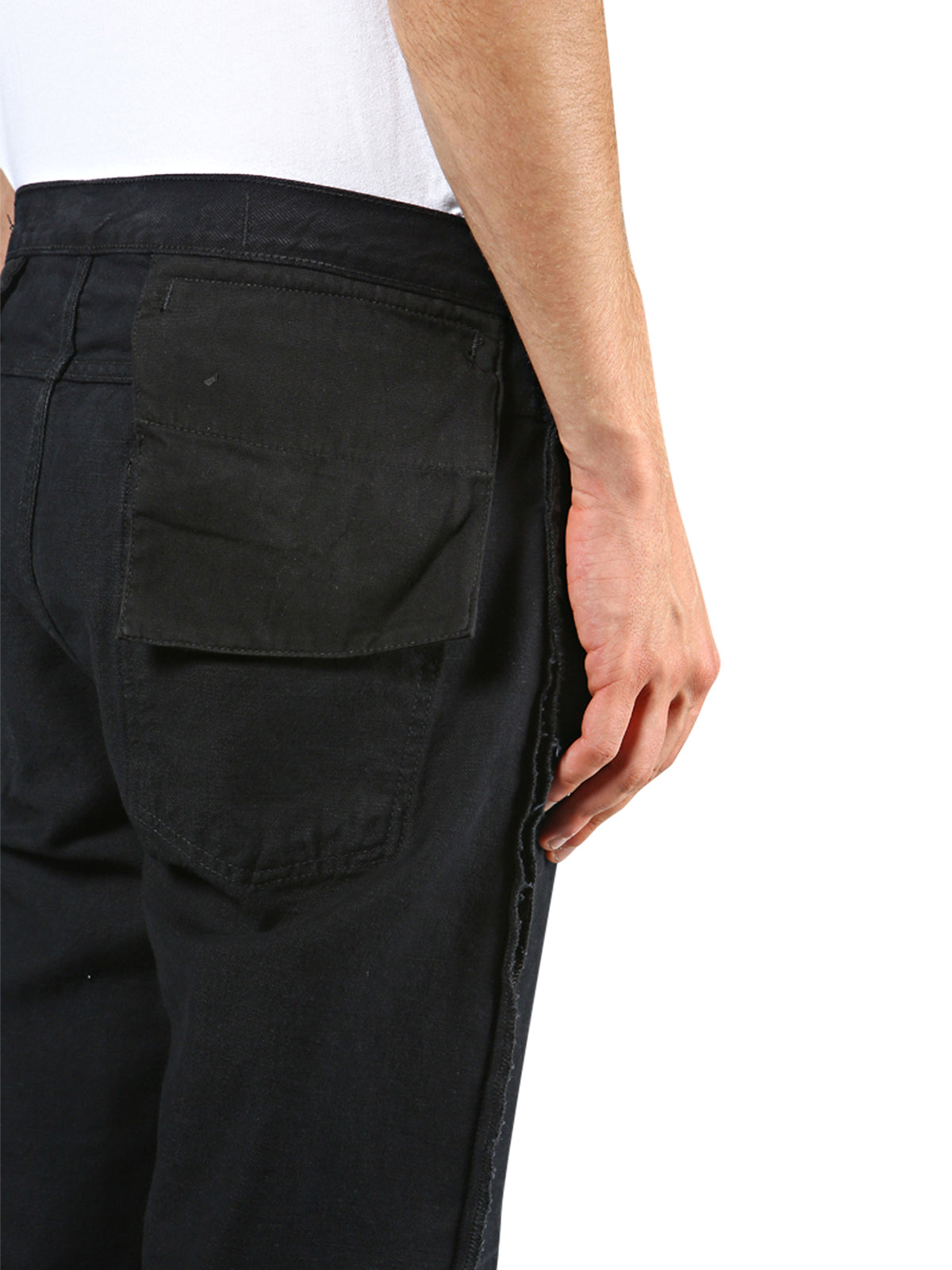 BEN TAVERNITI UNRAVEL Double Layer Reverse Denim Jeans - Size 32