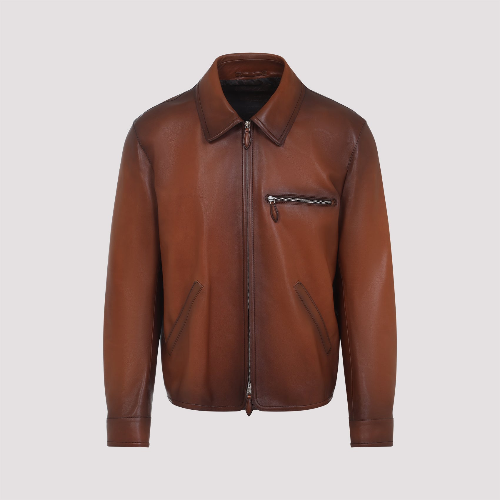 BERLUTI Men's Classic Leather Jacket