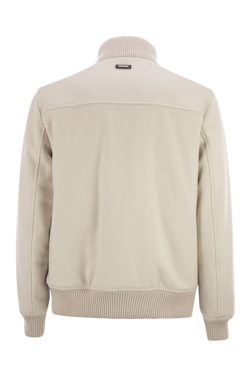 PESERICO Wool and Cashmere Bomber Jacket