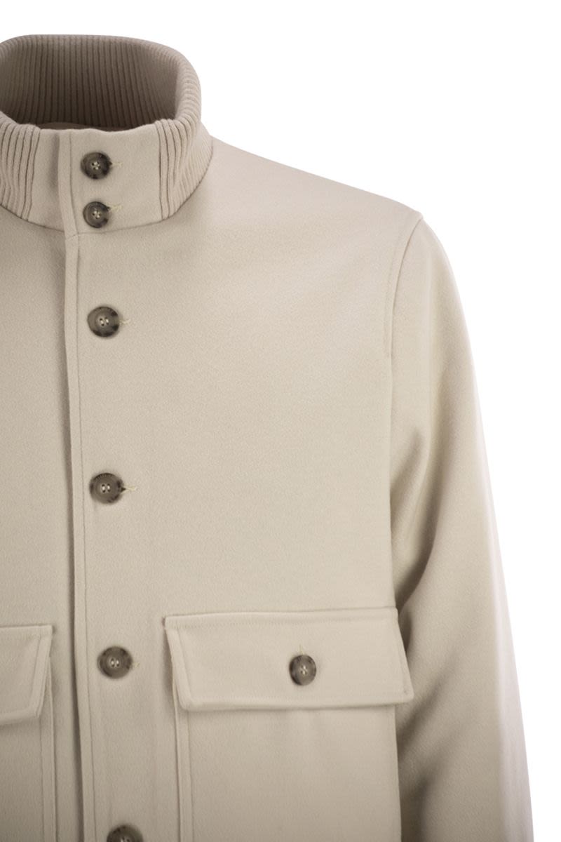 PESERICO Wool and Cashmere Bomber Jacket