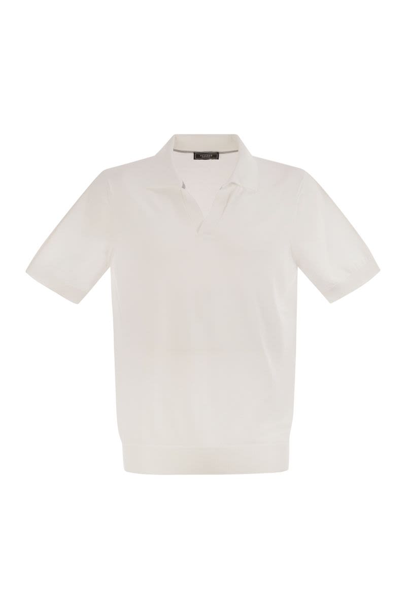 PESERICO Pure Cotton Yarn Polo Shirt for Men
