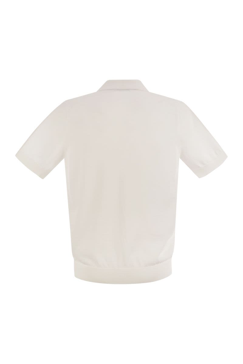 PESERICO Pure Cotton Yarn Polo Shirt for Men