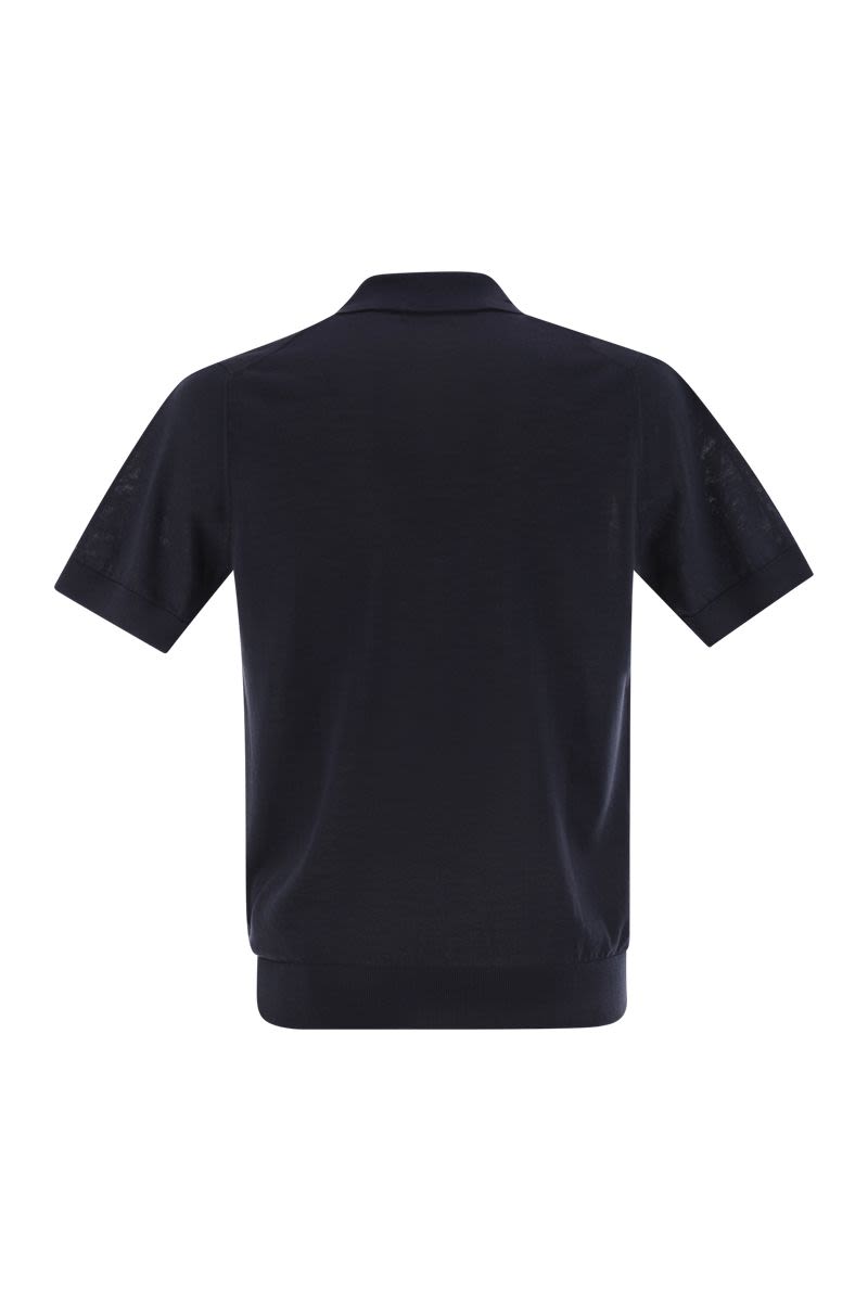 PESERICO Men's Polo Shirt in Pure Cotton Yarn - Regular Fit