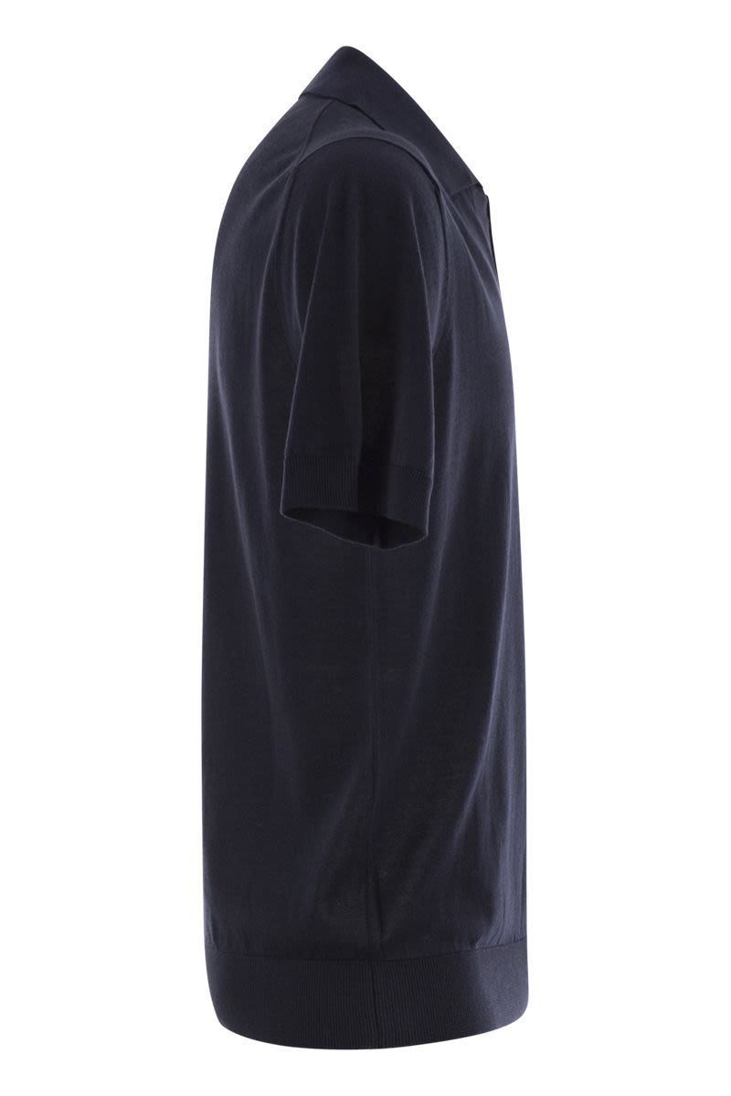 PESERICO Men's Polo Shirt in Pure Cotton Yarn - Regular Fit