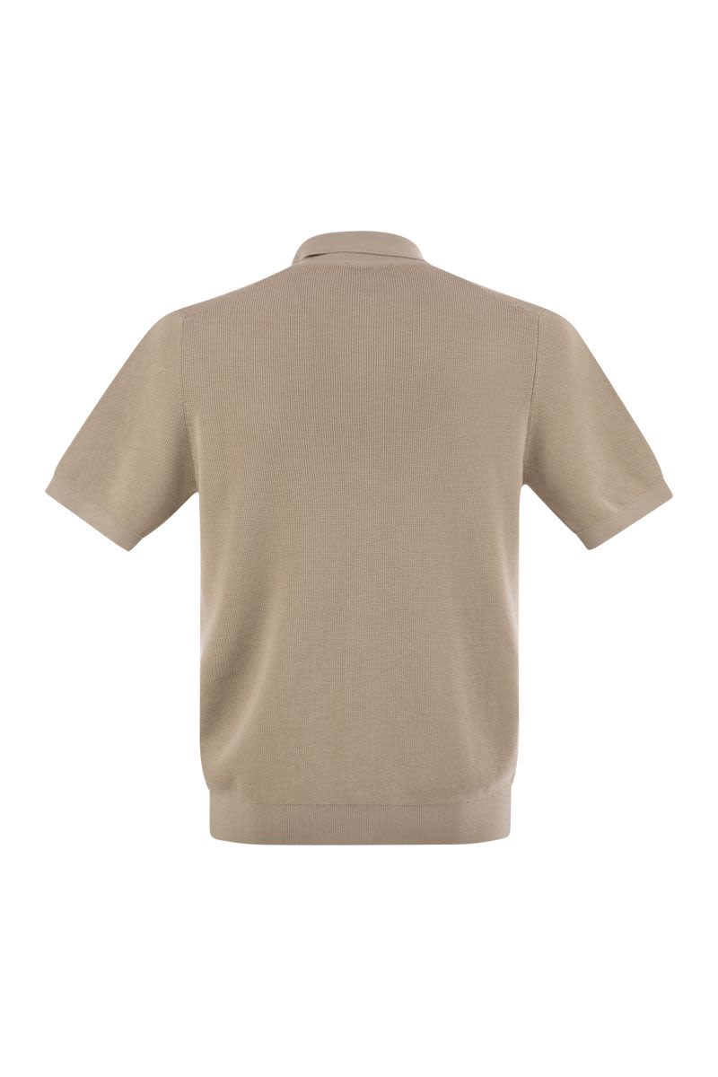 PESERICO Pure Cotton Sail Collar Cardigan for Men