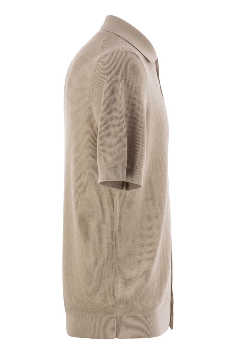 PESERICO Pure Cotton Sail Collar Cardigan for Men