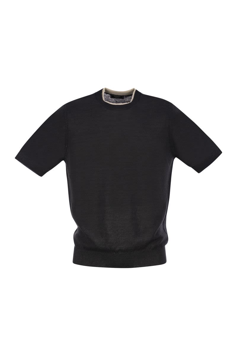 PESERICO Linen and Cotton Yarn T-Shirt