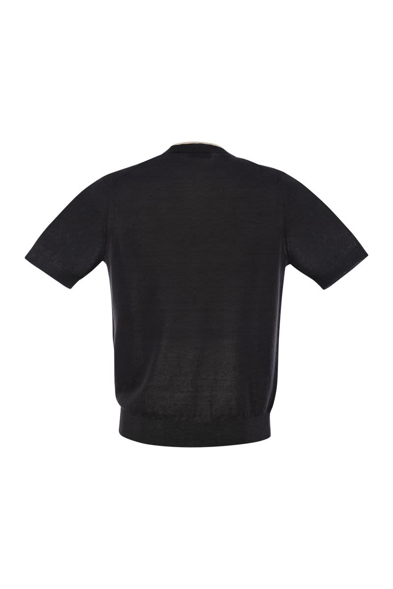 PESERICO Linen and Cotton Yarn T-Shirt