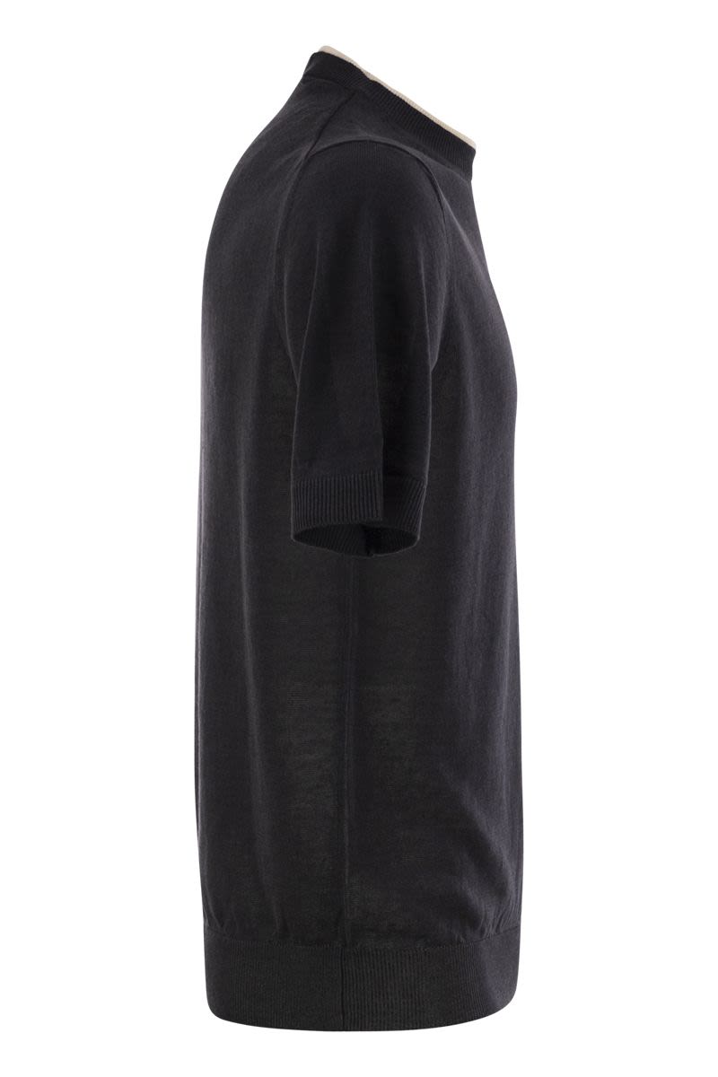 PESERICO Linen and Cotton Yarn T-Shirt