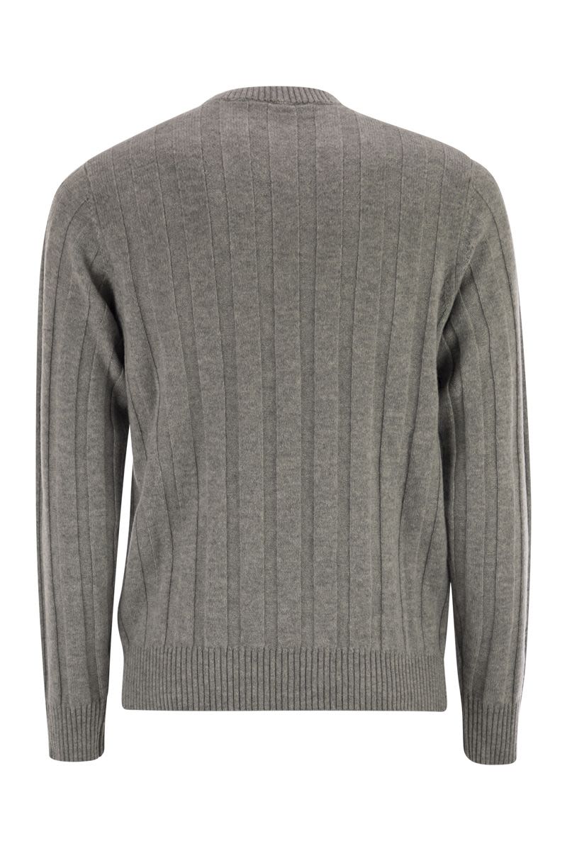 PESERICO Wool and Cashmere Ribbed Jumper