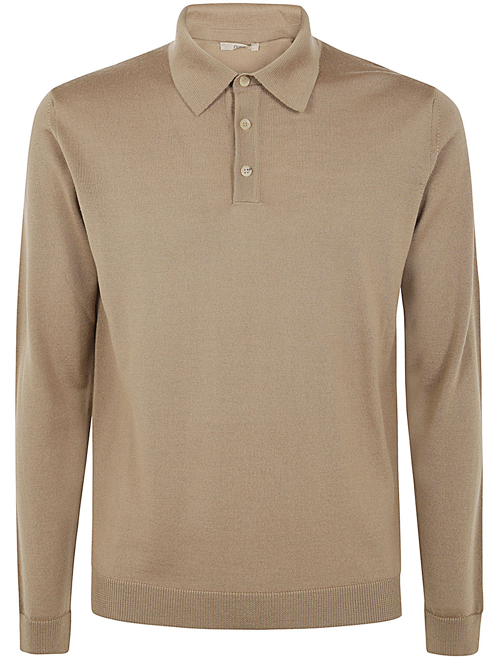 NUUR Men's Long Sleeve Wool Polo Shirt