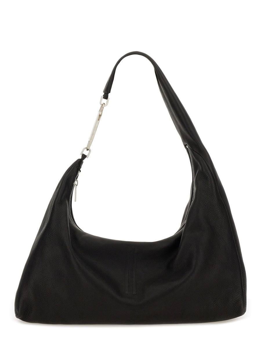 RICK OWENS Buffalo Leather Shoulder Handbag