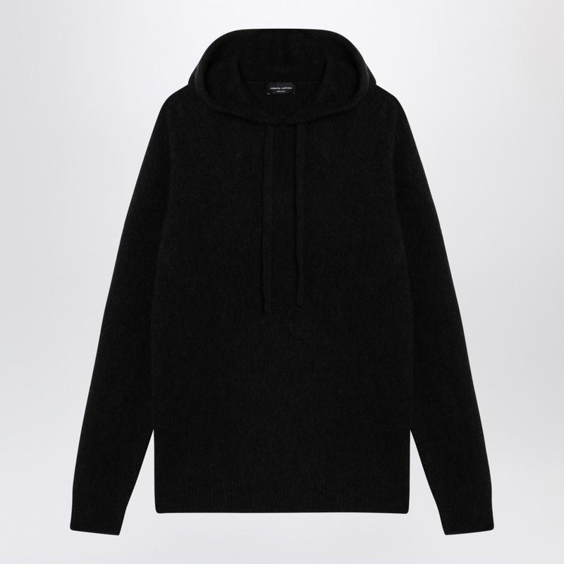 ROBERTO COLLINA Hooded Cashmere Blend Sweatshirt