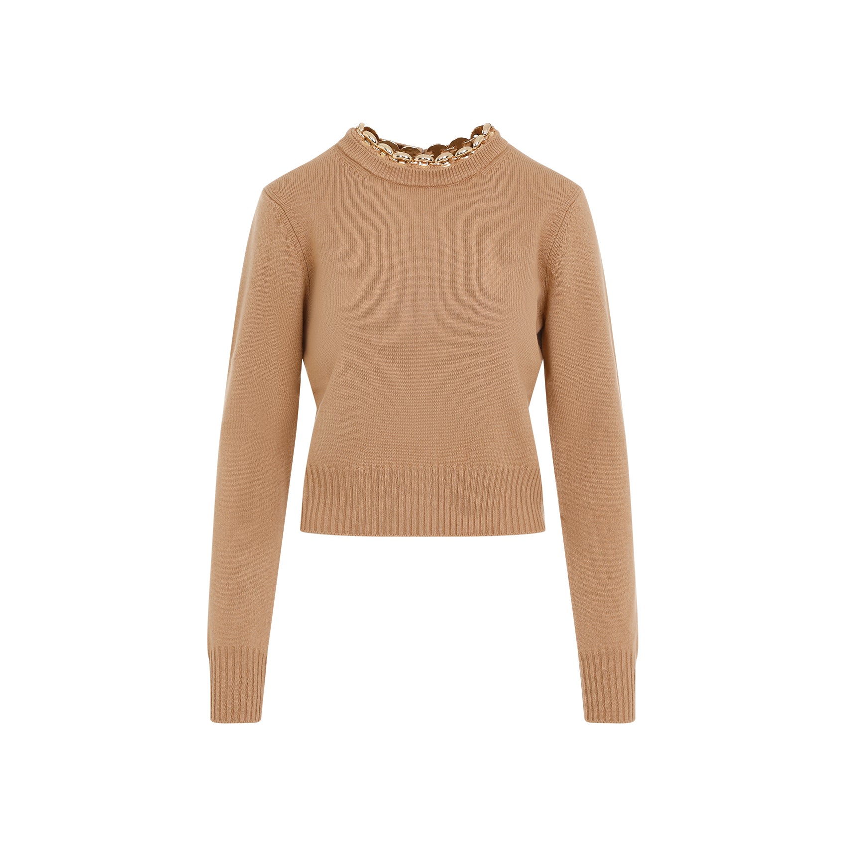 RABANNE Luxurious Women's Pullover with Chain Detail Size: One Size