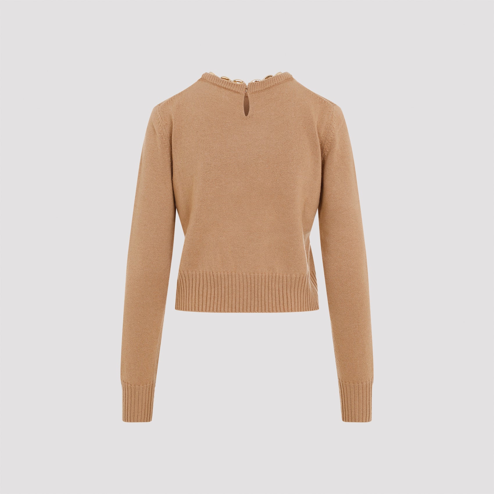 RABANNE Luxurious Women's Pullover with Chain Detail Size: One Size