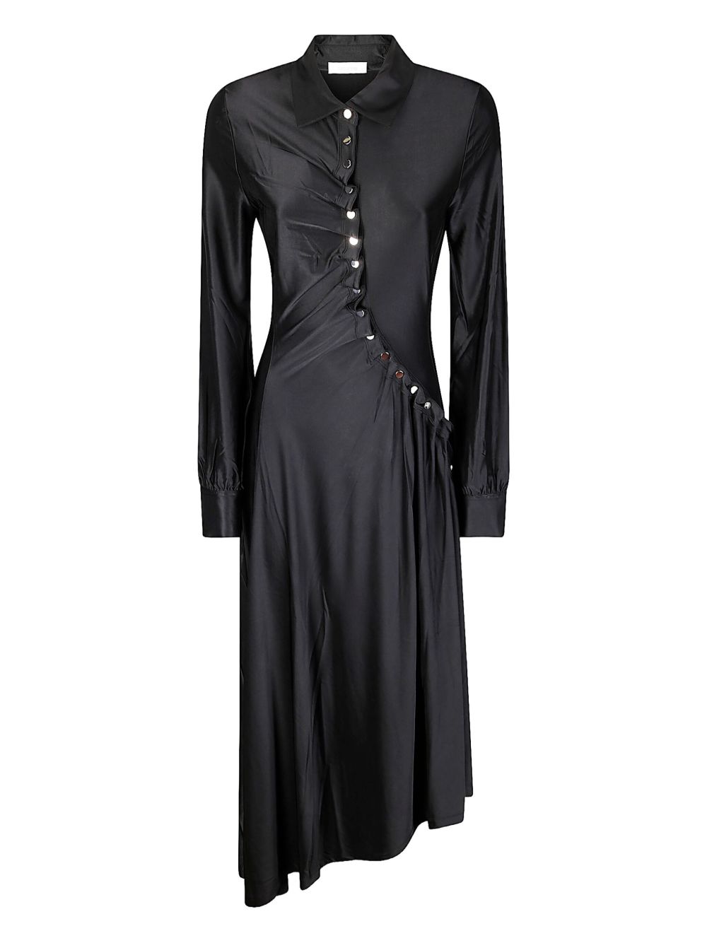 RABANNE Draped Midi Shirt Dress for Women