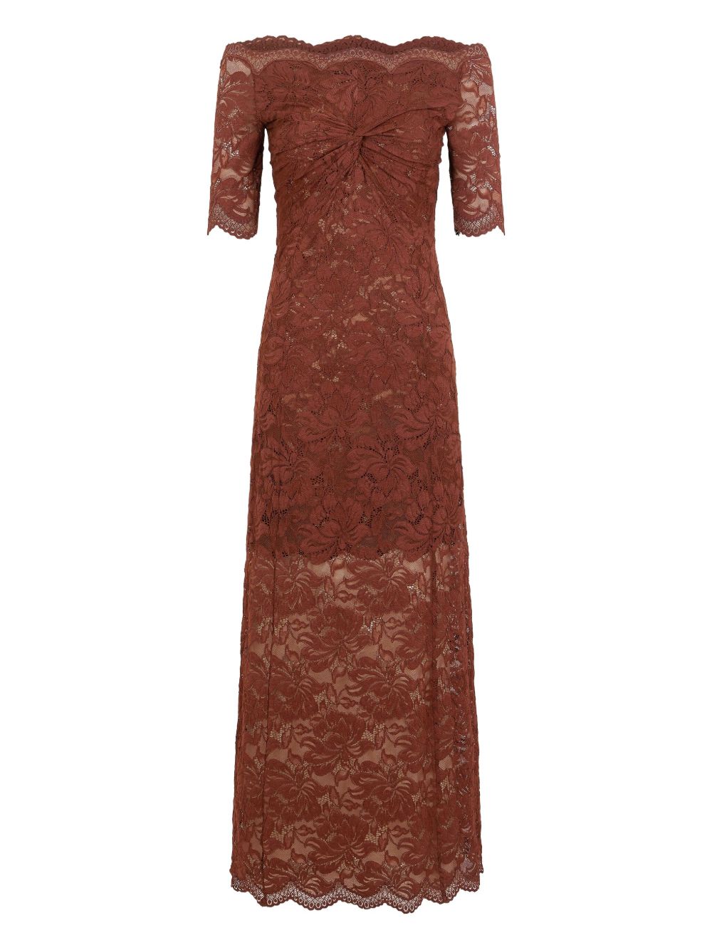 RABANNE Chic Floral Lace Midi Dress for Women