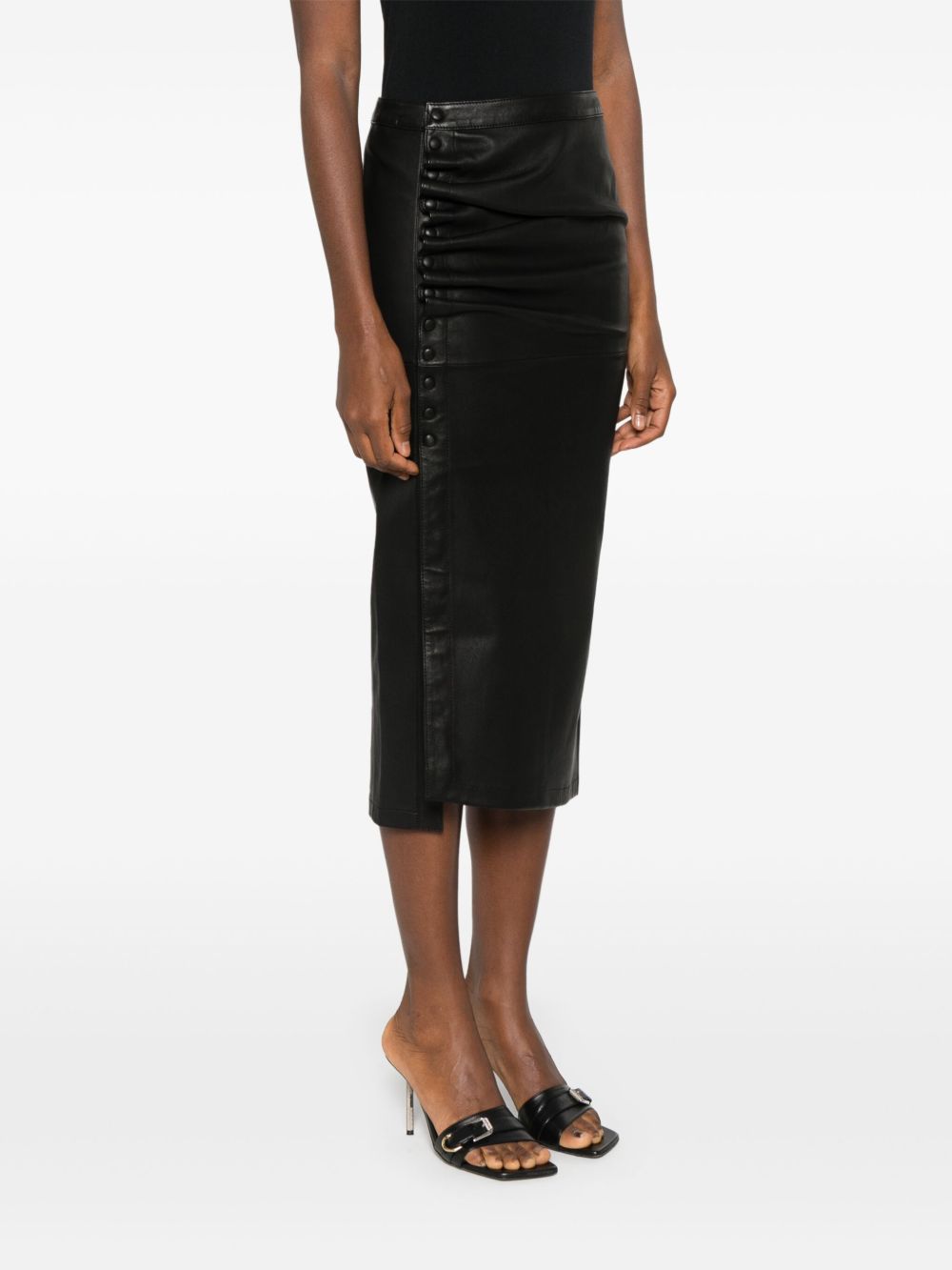 RABANNE Luxe Lambskin Mini Skirt