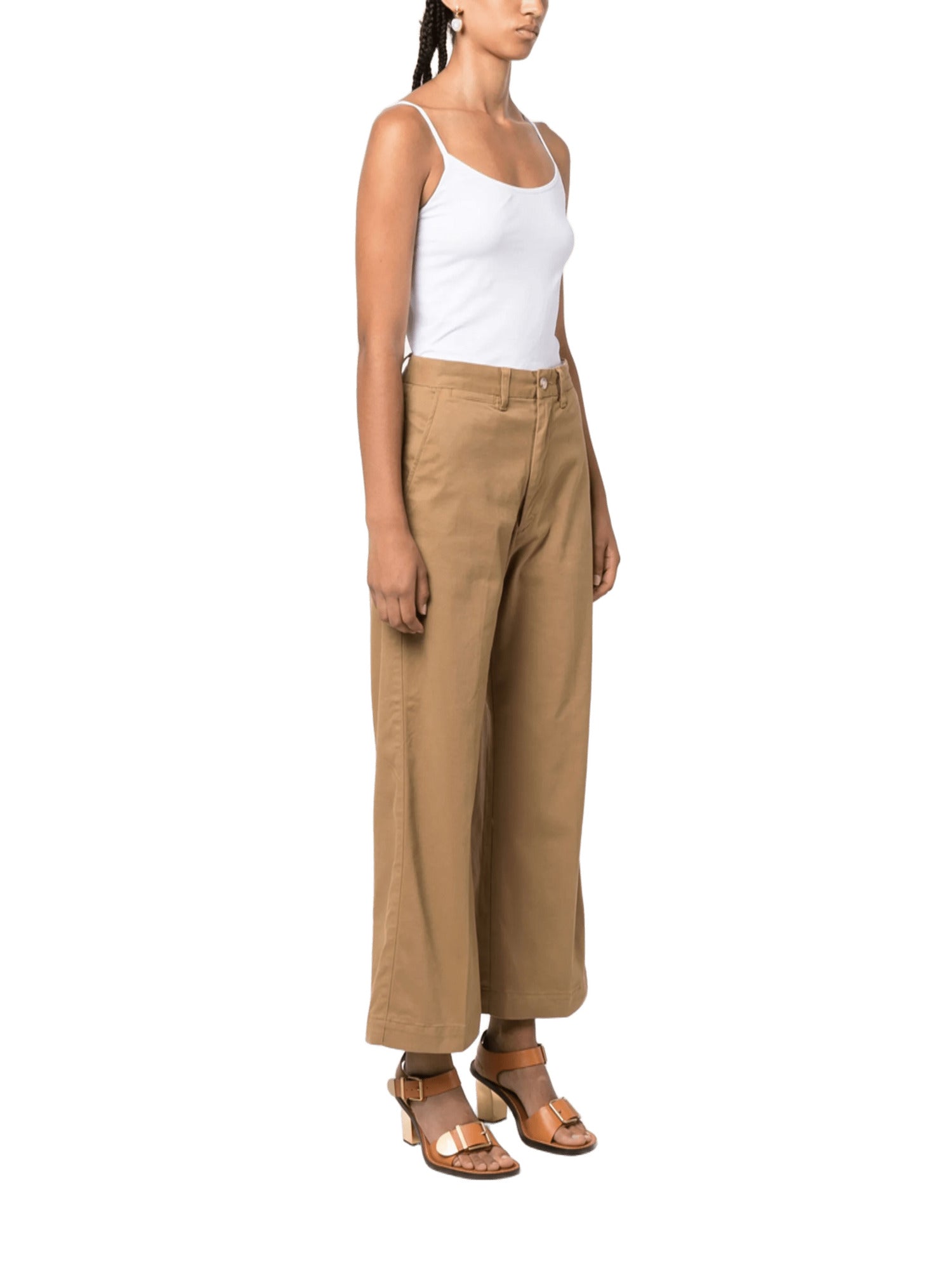 RALPH LAUREN Chic High-Waisted Wide-Leg Trousers