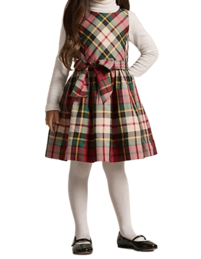 RALPH LAUREN Mini Tartan Dress for Girls