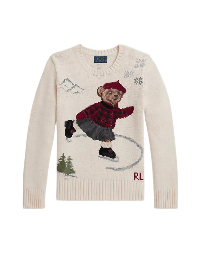 RALPH LAUREN Mini Polo Bear Skating Sweatshirt