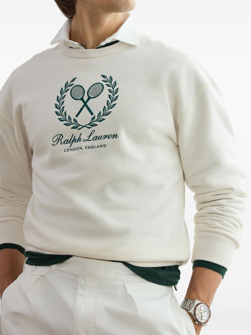 RALPH LAUREN Crewneck Cashmere Blend Sweatshirt - Men