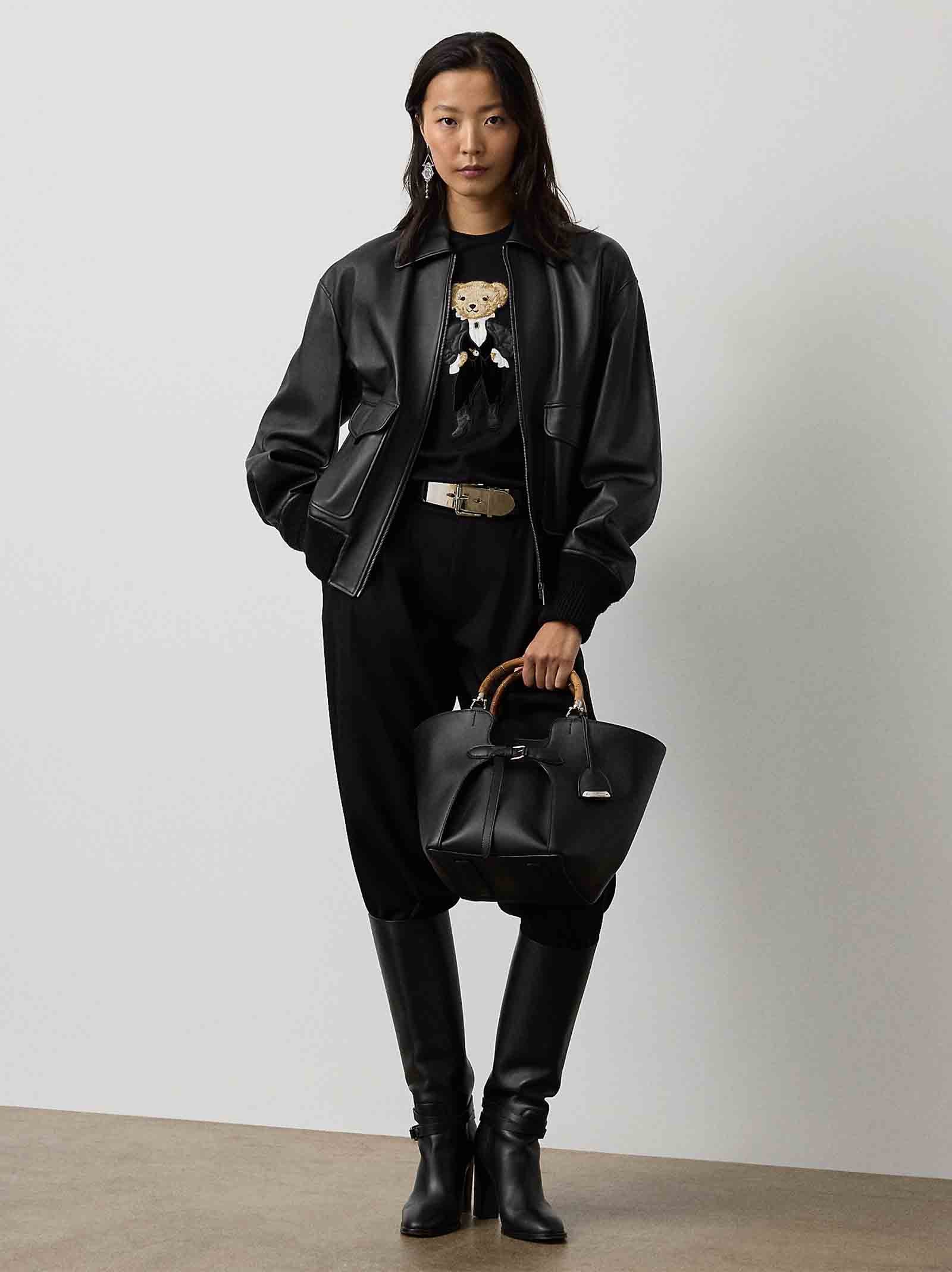 RALPH LAUREN Embroidered Bear Logo T-Shirt for Women - FW25